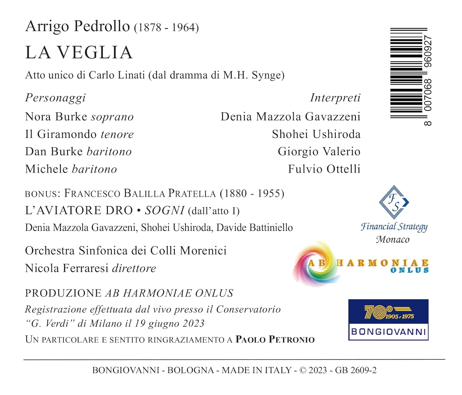 Arrigo Pedrollo: LA VEGLIA