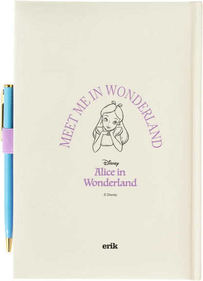 Grupo Erik Disney Alice In Wonderland Premium A5 Notebook With Pen | Notebooks A5 | Notepads A5 | A5 Notepad | Blank Notebook | Plain Notebook | Sketchbook A5 | Alice In Wonderland Gifts