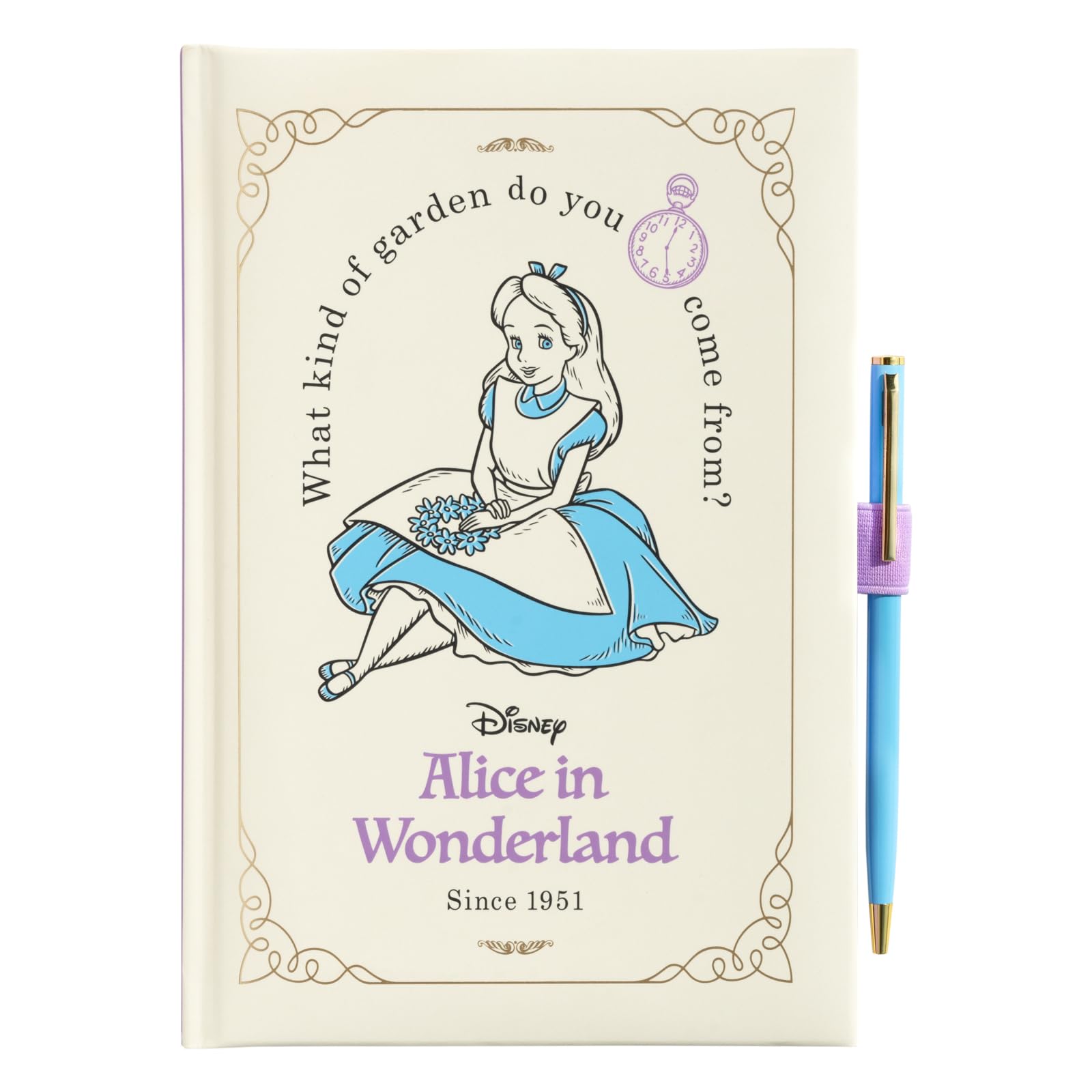 Grupo Erik Disney Alice In Wonderland Premium A5 Notebook With Pen | Notebooks A5 | Notepads A5 | A5 Notepad | Blank Notebook | Plain Notebook | Sketchbook A5 | Alice In Wonderland Gifts