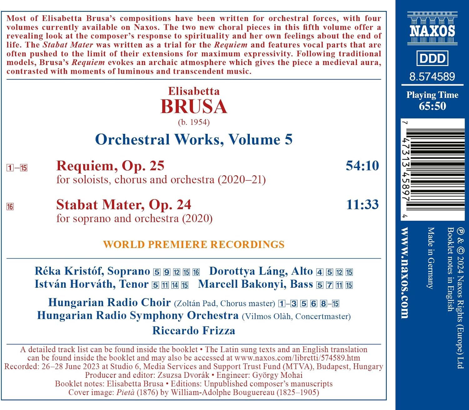 Elisabetta Brusa: Requiem/Stabat Mater