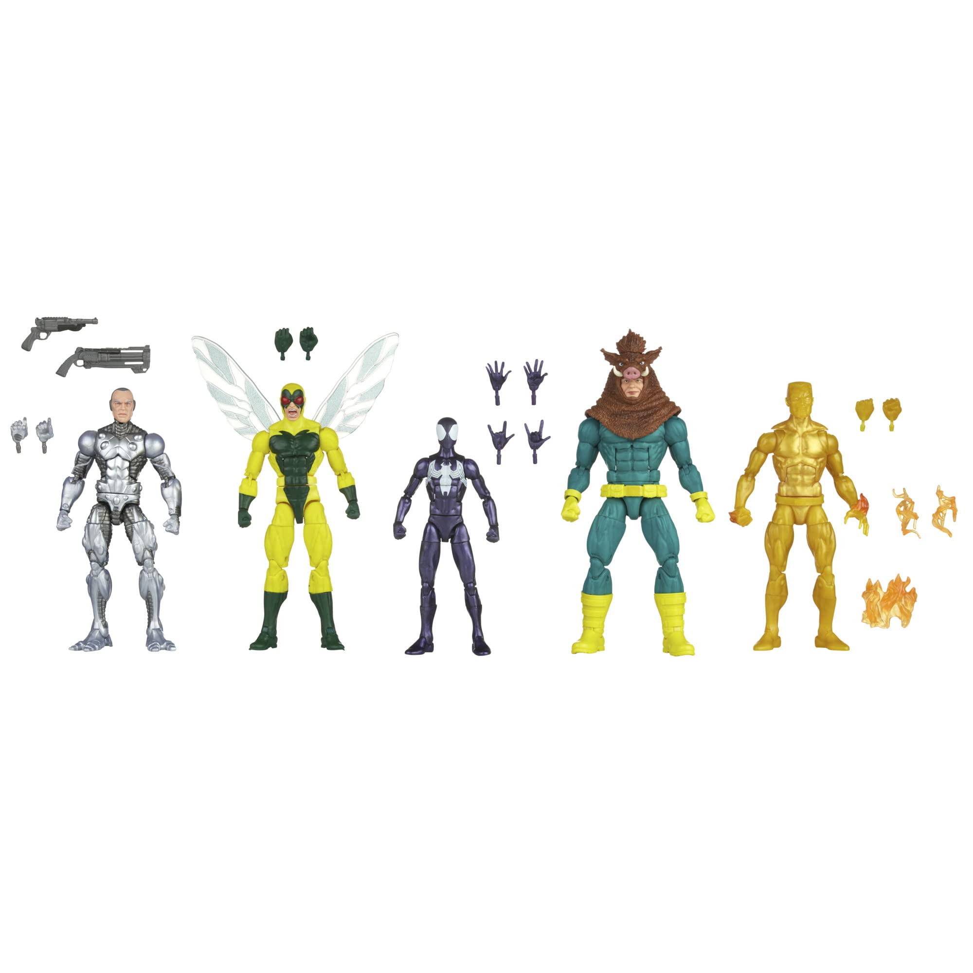 Marvel Legends Series Spider-Man Multipack, 6-Inch-Scale Collectible Action Figures with 14 Accessories, Toys for Kids Ages 4 and Up (Amazon Exclusive)