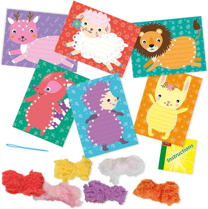 SES Creative 14043 Flauschige Tiere Sticken, diverse Farben