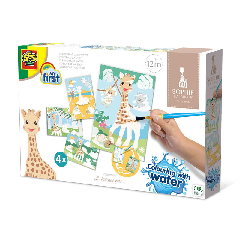 SES Creative 14490 Sophie la Girafe-Malen mit Wasser, diverse Farben