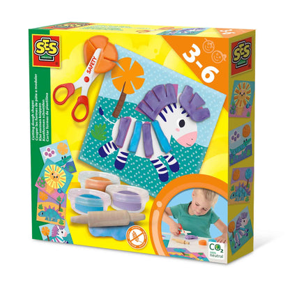 SES Creative 14640 Knetformen Schneiden, Diverse Farben