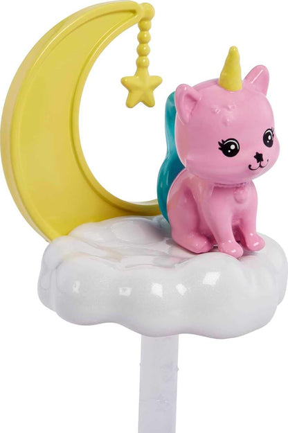 Barbie Dreamtopia Chelsea Small Doll and Accessories, Playset with Gazebo Swing, Kitten and More, HLC27