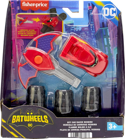 Fisher-Price DC Batwheels 1:55 Scale Toy Race Car Redbird Launching Vehicle with Crash Accessories for Ages 3+ Years