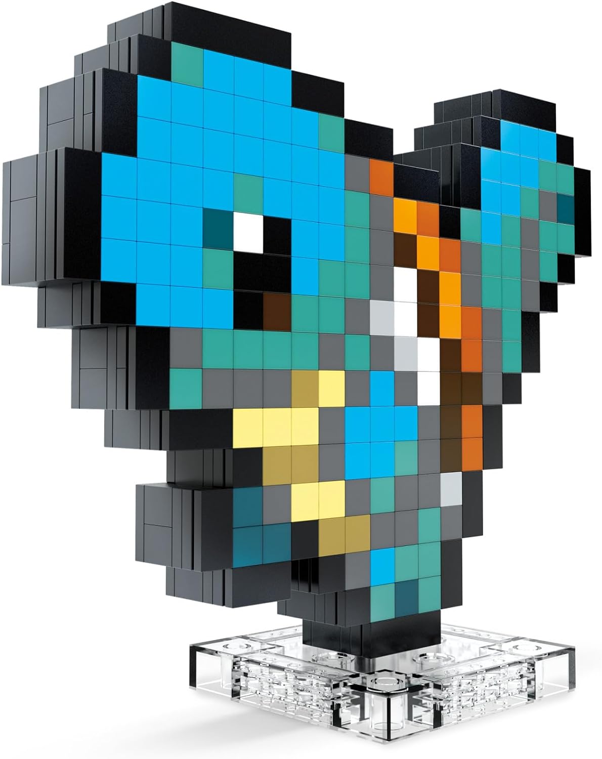 MEGA Pokémon Action Figure Building Set, Squirtle with 367 Pieces and Pixel Retro Style, for Table or Wall Decor, Build & Display Toy for Collectors, HTH77