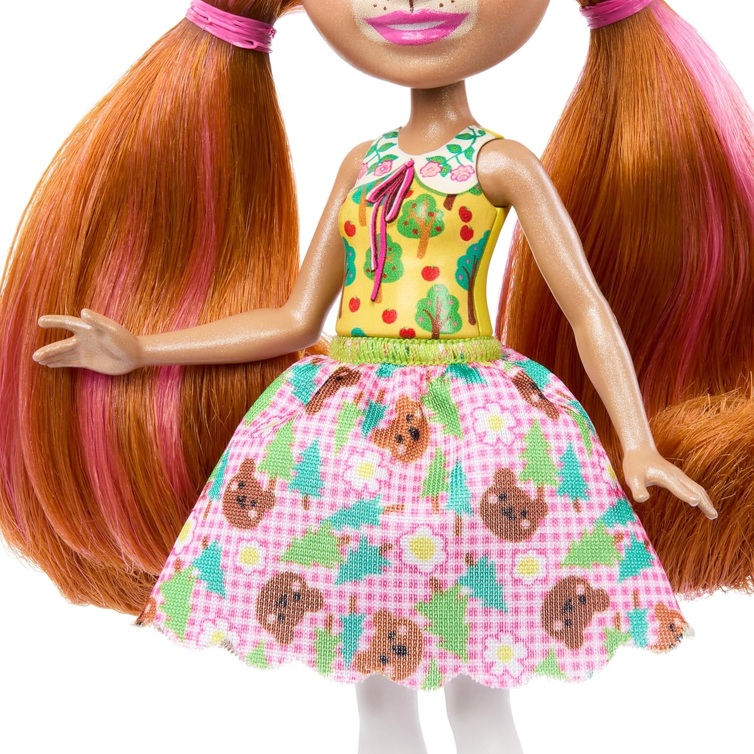 Enchantimals Dolls Doll and Animal Friend Figurine Small Doll with Removable Skirt and Accessories Gift for Kids HTP81