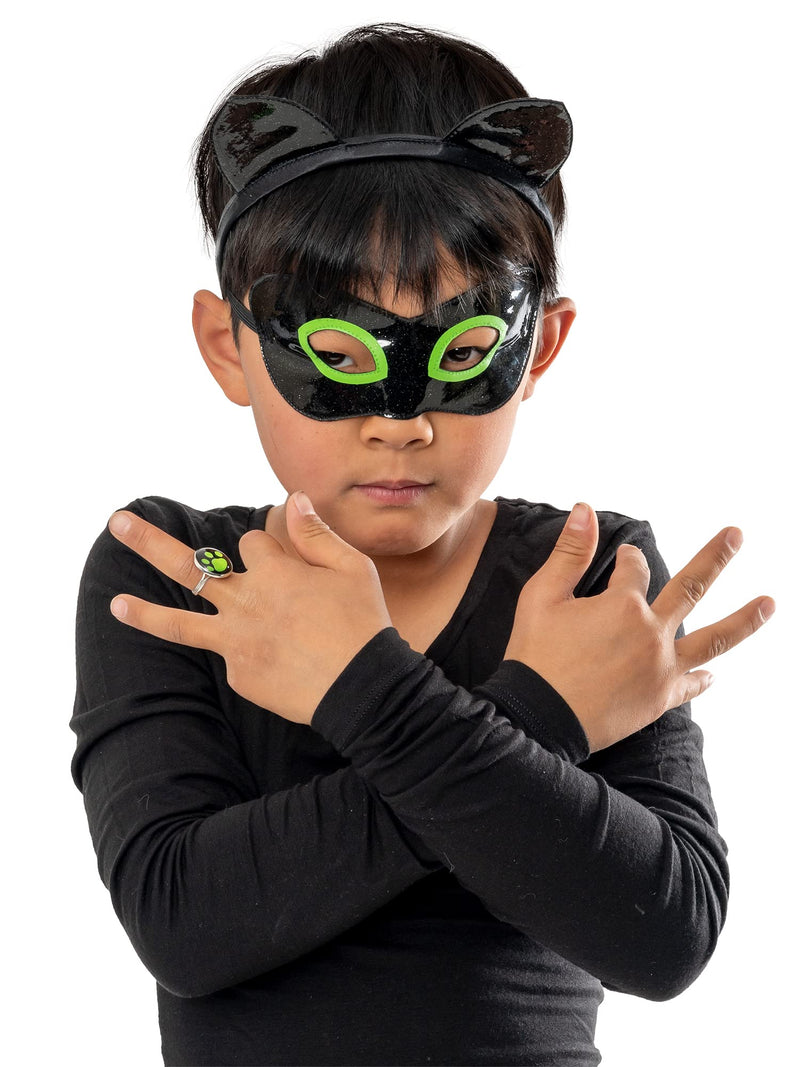 Rubies Official Miraculous Ladybug, Cat Noir Childs Accessory Set, Kids Fancy Dress Halloween Halloween
