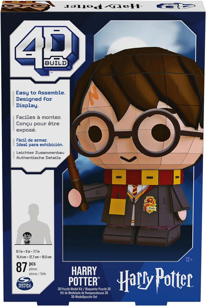 Build-4D 4D Build, Juego, 87 Piezas, Regalo de Harry Potter, decoración de Mesa, Juguete de construcción, Rompecabezas 3D para Adultos y Adolescentes, Color de la Cicatriz (Spin Master 6069824