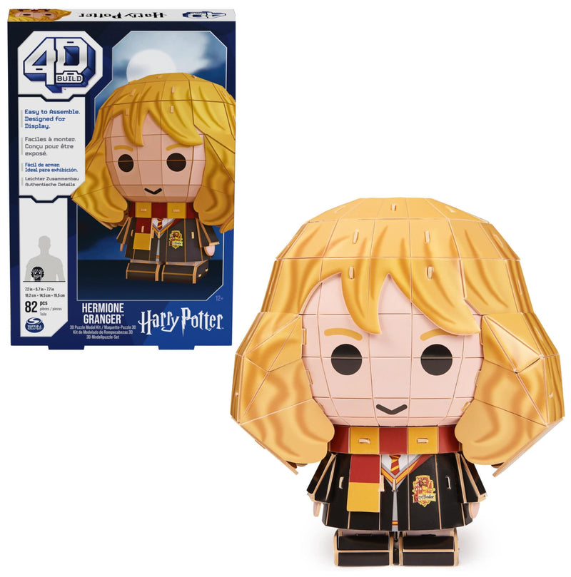 4D Build - Hermione Granger Puzzle Set 82 Piezas | Regalos Harry Potter Decoración de Mesa | Juguete de construcción | Puzles 3D para Adultos y Adolescentes (Spin Master 6069825