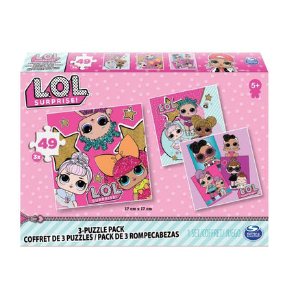 Cardinal Games L.O.L. Surprise 3-Pack of Puzzles, Multi-Colour, 6052478
