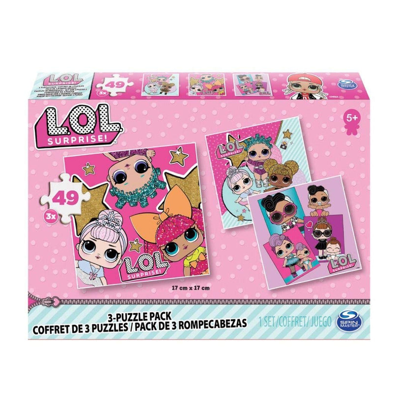 Cardinal Games L.O.L. Surprise 3-Pack of Puzzles, Multi-Colour, 6052478