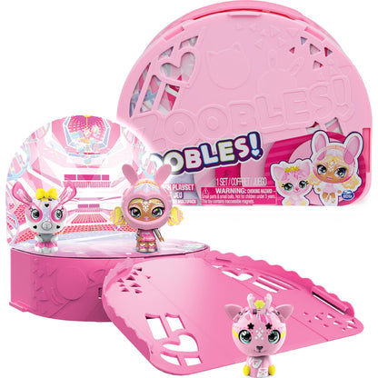 Zoobles Diva Ballerina Tanzstudio Spielset und Aufbewahrung mit 3 exklusiven Figuren