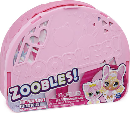 Zoobles Diva Ballerina Tanzstudio Spielset und Aufbewahrung mit 3 exklusiven Figuren