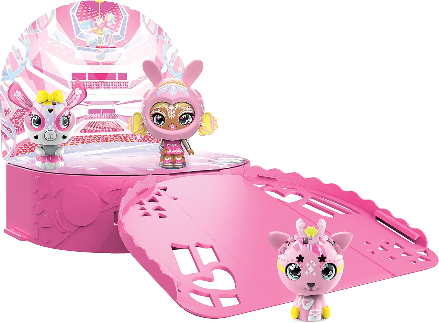 Zoobles Diva Ballerina Tanzstudio Spielset und Aufbewahrung mit 3 exklusiven Figuren