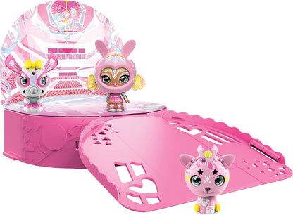 Zoobles Diva Ballerina Tanzstudio Spielset und Aufbewahrung mit 3 exklusiven Figuren