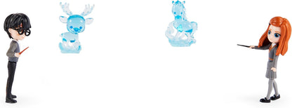 Wizarding World Harry Potter - Freunde Spielset mit Harry Potter und Ginny Weasley Sammelfiguren sowie 2 Patronus-Schutzwesen, Spielzeug für Kinder ab 5 Jahren, Fanartikel Harry, Ginny & 2 Patronus