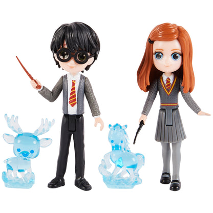 Wizarding World Harry Potter - Freunde Spielset mit Harry Potter und Ginny Weasley Sammelfiguren sowie 2 Patronus-Schutzwesen, Spielzeug für Kinder ab 5 Jahren, Fanartikel Harry, Ginny & 2 Patronus
