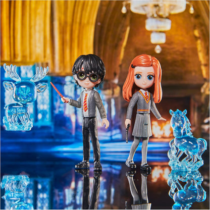 Wizarding World Harry Potter - Freunde Spielset mit Harry Potter und Ginny Weasley Sammelfiguren sowie 2 Patronus-Schutzwesen, Spielzeug für Kinder ab 5 Jahren, Fanartikel Harry, Ginny & 2 Patronus