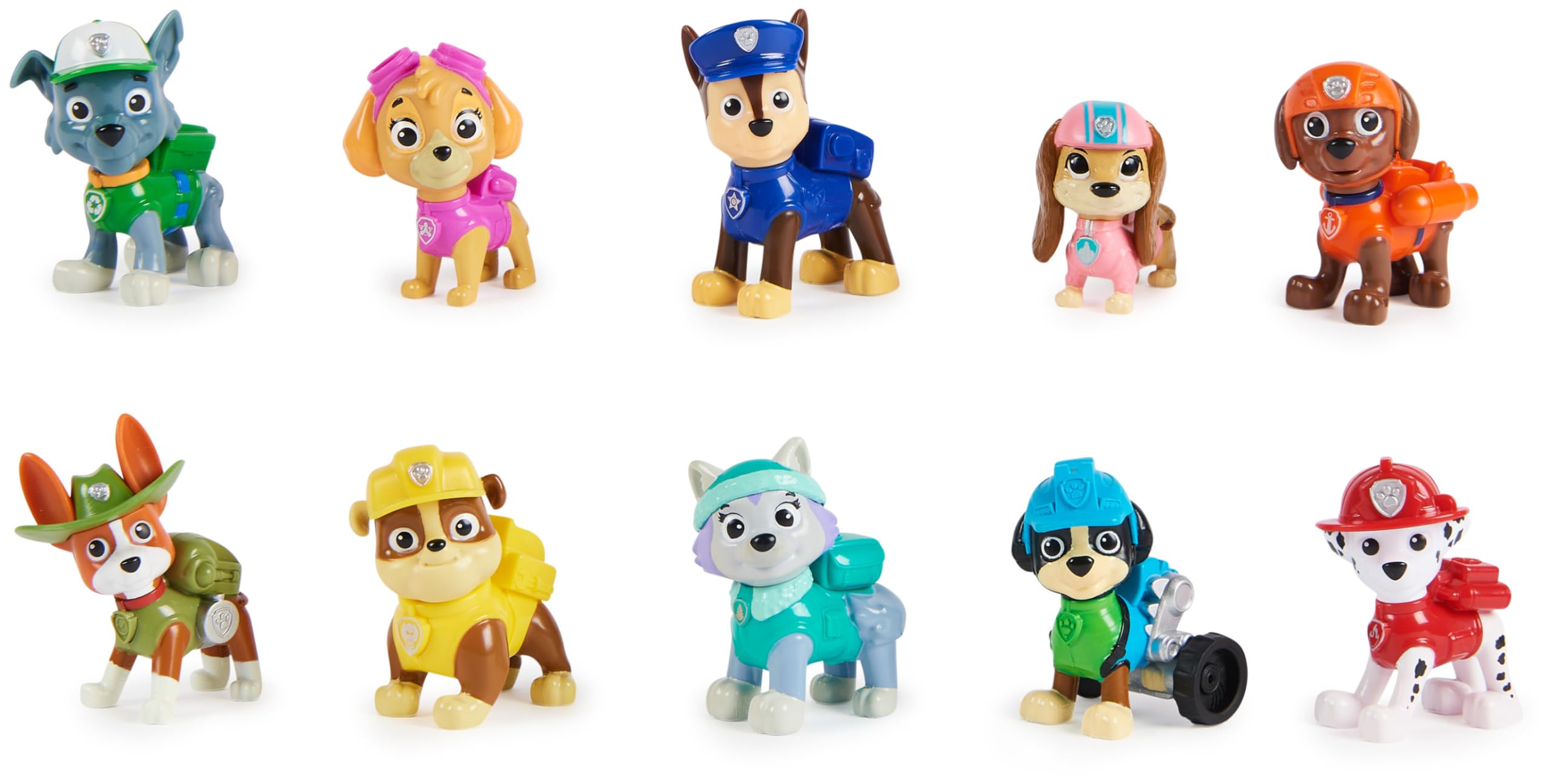 Paw Patrol, 10th Anniversary, All Paws On Deck Toy Figures Gift Pack with 10 Collectible Action Figures, Kids' Toys for Ages 3 and up