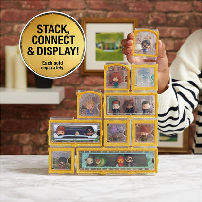 Wizarding World Harry Potter - Micro Magical Moments Sammelfiguren Geschenkset Kammer des Schreckens mit Harry Potter, Tom Riddle, Basilisk, Fawkes und Setzkasten, für Kinder ab 6 Jahren, Fanartikel