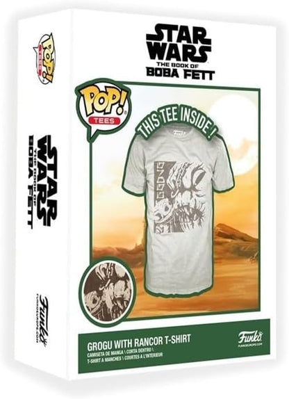Funko Boxed Tee: SW - Grogu (the Child, Baby Yoda) With Rancor - Extra Large - (XL) - Star Wars - T-Shirt - Clothes - Gift Idea - Short Sleeve Top for Adults Unisex Men and Women Fans