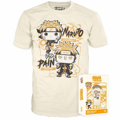 Funko Boxed Tee: Naruto - Naruto V Pain - Large - (L) - T-Shirt - Kleidung - Geschenkidee - Kurzärmeliges Top Für Erwachsene Männer und Frauen - Offizielle Handelswaren Fans