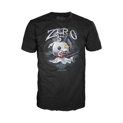 Funko Boxed Tee: the Nightmare Before Christmas - Zero With Cane - Small - (S) - Disney - T-Shirt - Clothes - Gift Idea - Short Sleeve Top for Adults Unisex Men and Women - Official Merchandise