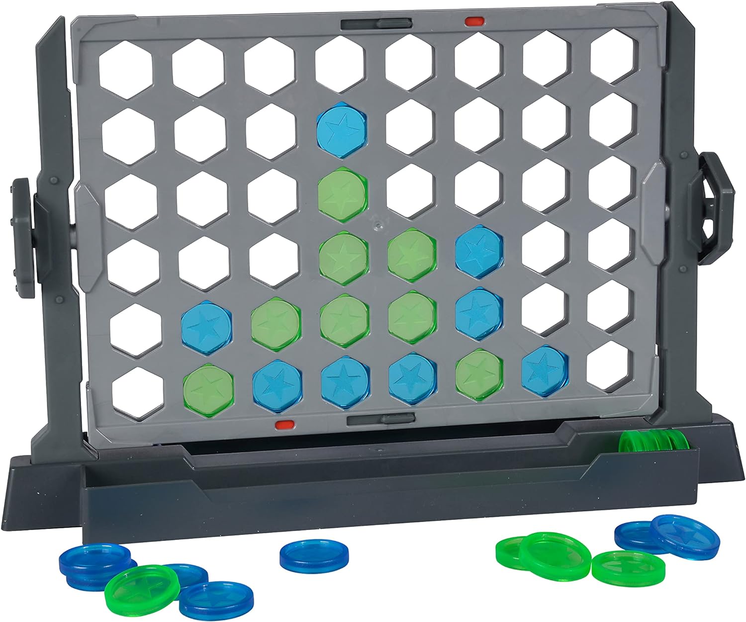 Noris Flip4 606064599 Classic Game Row of 4 for Spinning for Children from 6 Years, Strategy Game for 2 Players