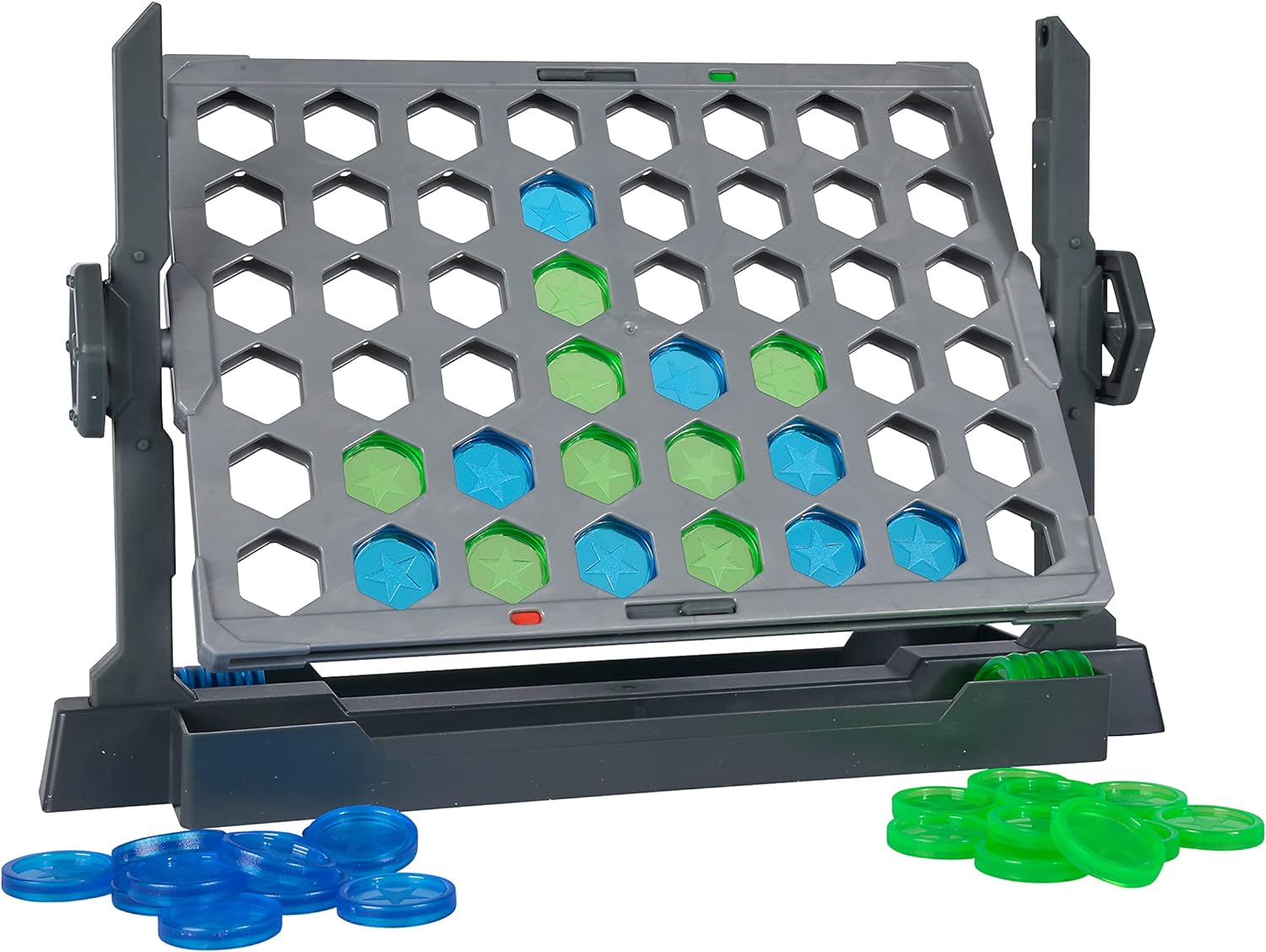 Noris Flip4 606064599 Classic Game Row of 4 for Spinning for Children from 6 Years, Strategy Game for 2 Players