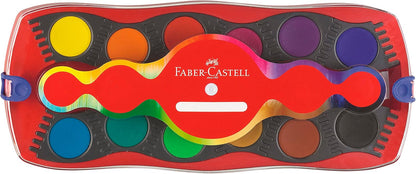 Faber Castell 125030 Connector Paint Box Colours Including Opaque White, red, 12 Count (Pack of 1)