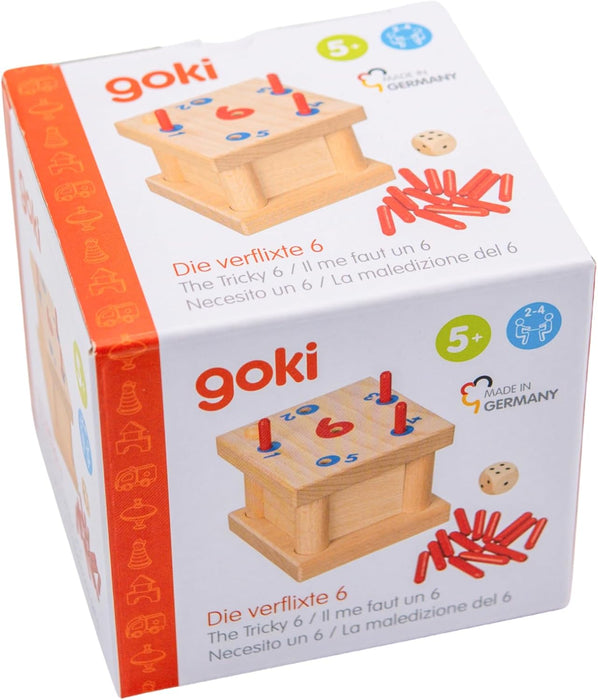 GOKI- Juego de Mesa, Necesito un 6, Color (Multicolor) (56799