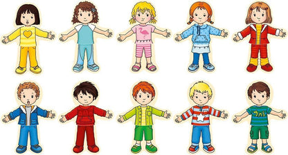 GOKI- Puzzle para Vestir al niño y niña Rompecabezas, Color (Multicolor) (57475