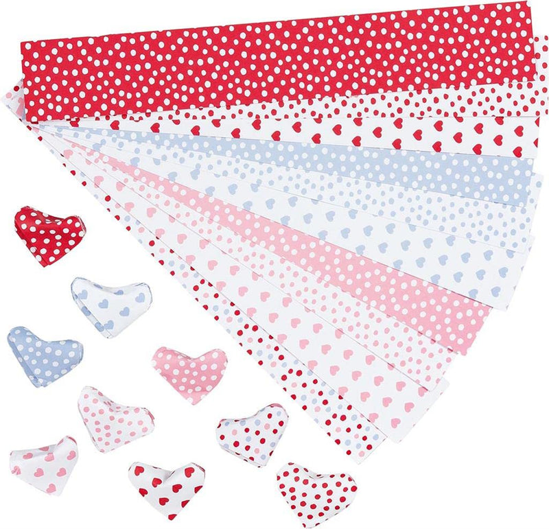 Goki - Craft Set Origami-Foldable Hearts Does Not Apply Games, Multicolor (58438