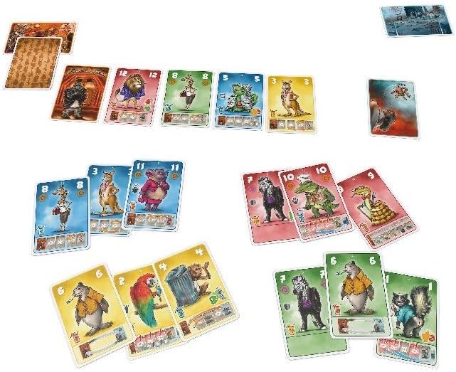 Zoch 601105155 Beasty Bar - The Snappy Card Game, Now with XXL Cards in New Box Size, for 2 to 4 Players, Strategy Game, for Children from 8 Years
