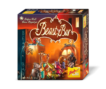 Zoch 601105155 Beasty Bar - The Snappy Card Game, Now with XXL Cards in New Box Size, for 2 to 4 Players, Strategy Game, for Children from 8 Years