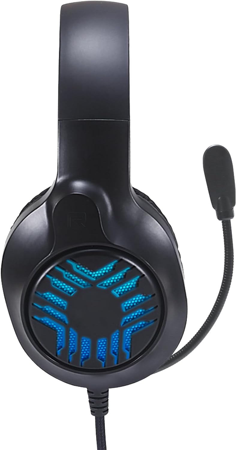 Speedlink Tyron - RGB Gaming Headset mit Mikrofon für PC PS4/PS5/ Xbox Series X/S/Switch, RGB Beleuchtung, mit Kabel 3,5mm Klinke, Y-Adapter, schwarz