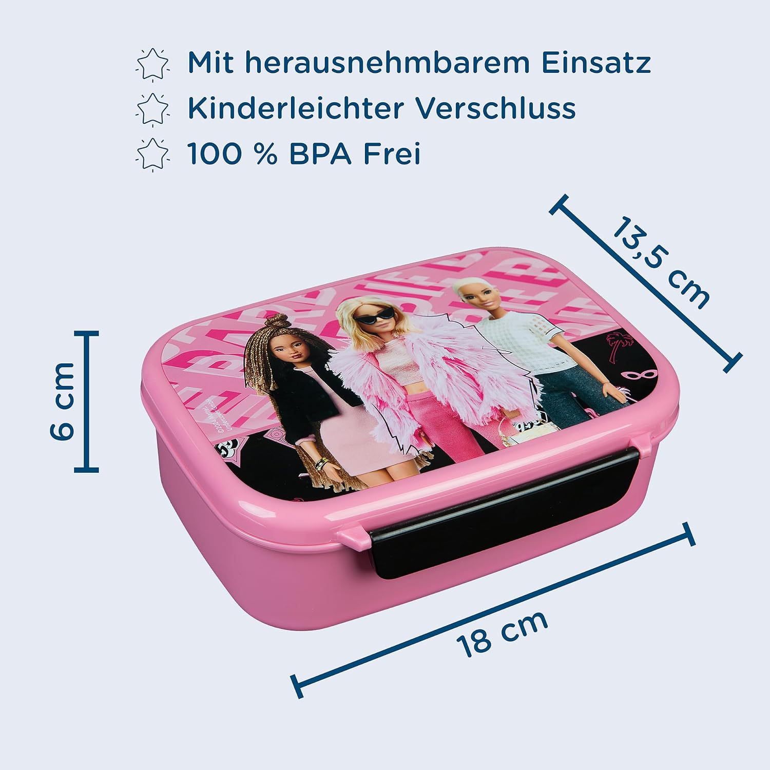 Scooli BABI9903 Lunch box, Plastic, pink
