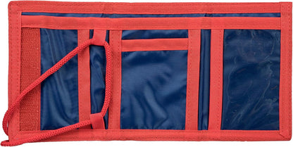 Undercover Spider-Man Wallet and Neck Pouch with Velcro Closure and Zip, Wallet Cord Strap, Note Compartment and Coin Compartment for Boys and Girls, blue, Klassisch, Classic