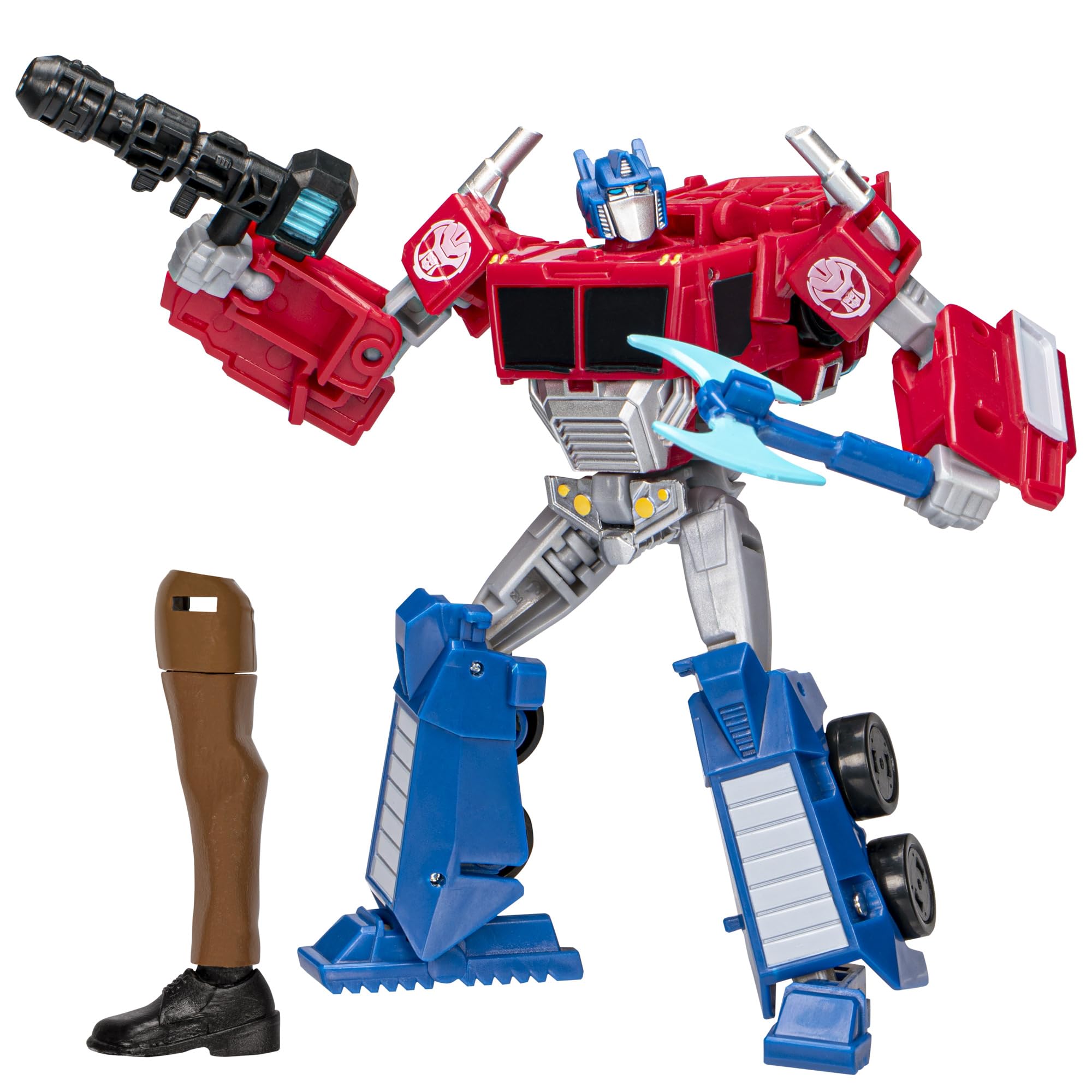 Transformers Juguetes EarthSpark - Figura de Optimus Prime Deluxe Class - Juguetes Robot de 12,5 cm - A Partir de 6 años