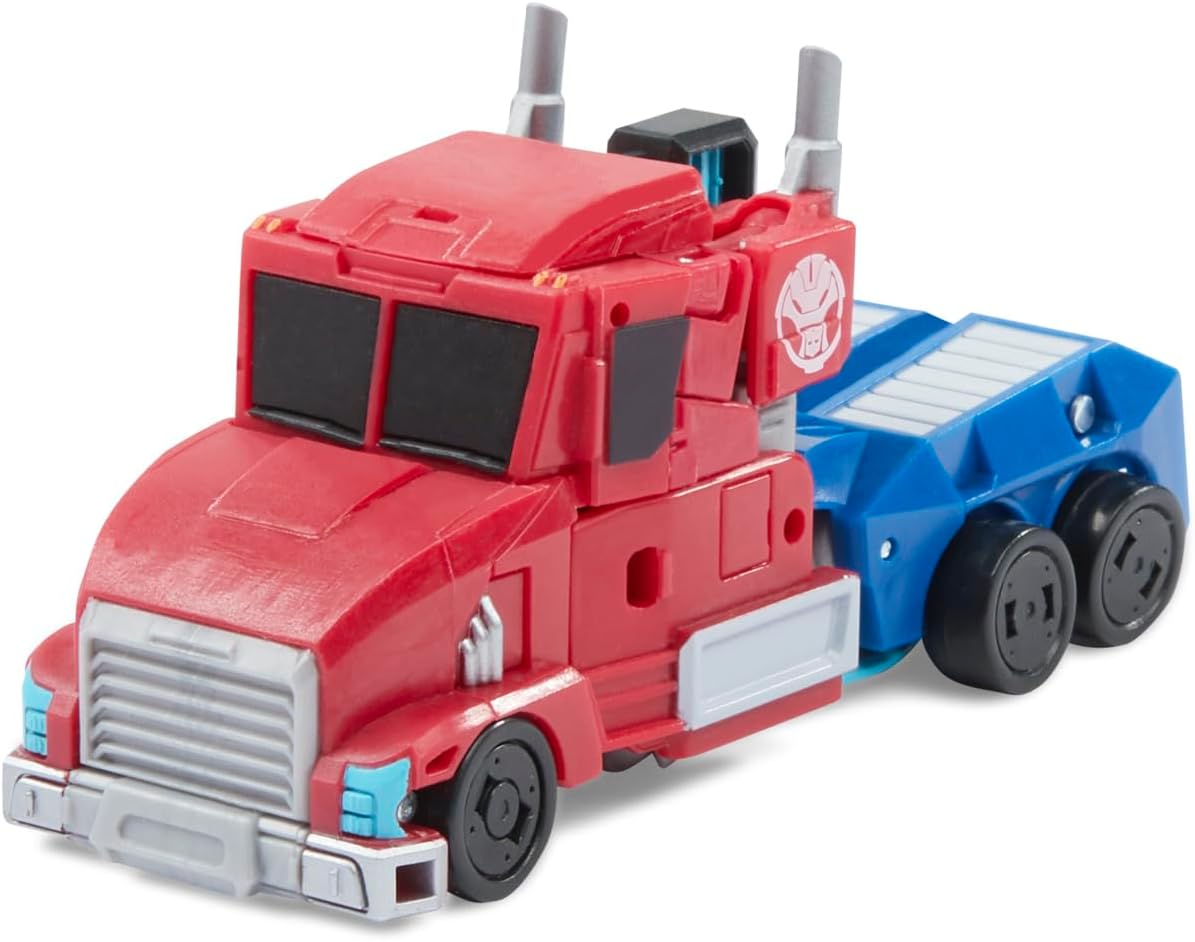 Transformers Juguetes EarthSpark - Figura de Optimus Prime Deluxe Class - Juguetes Robot de 12,5 cm - A Partir de 6 años