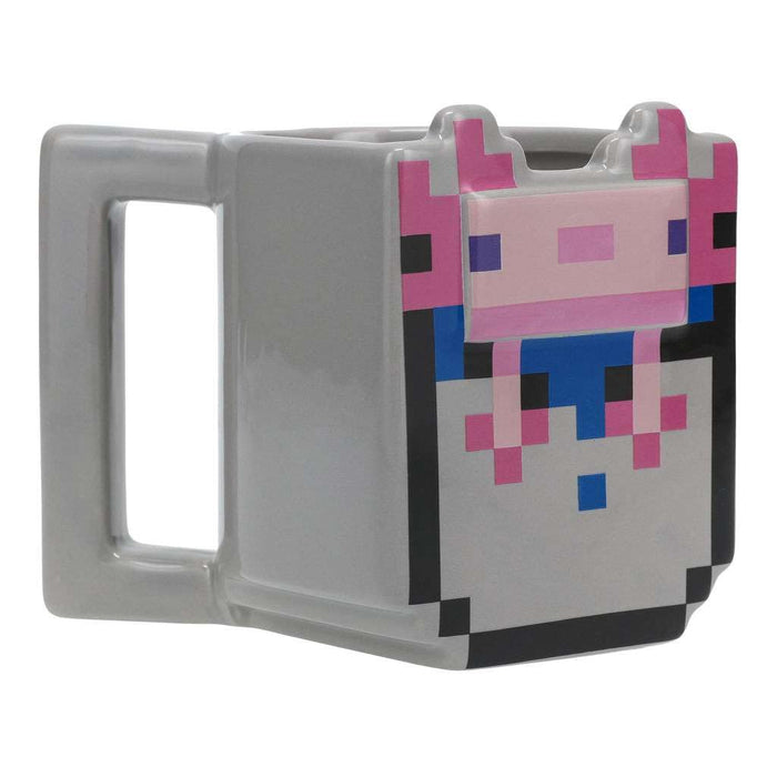 Paladone Minecraft Eimer mit Axolotl Tasse | Neuheit Minecraft Merch | 400ml (13 fl oz