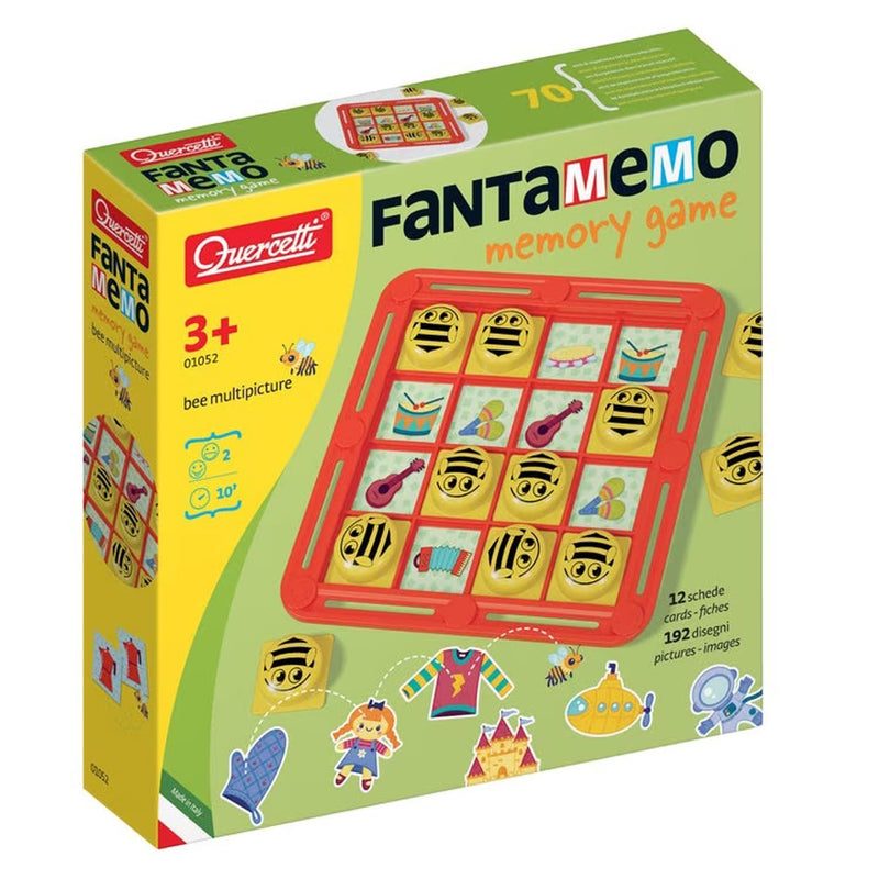 Quercetti Fanta Memory Game Bee multipicture, Memory game for children +3 years old 01052