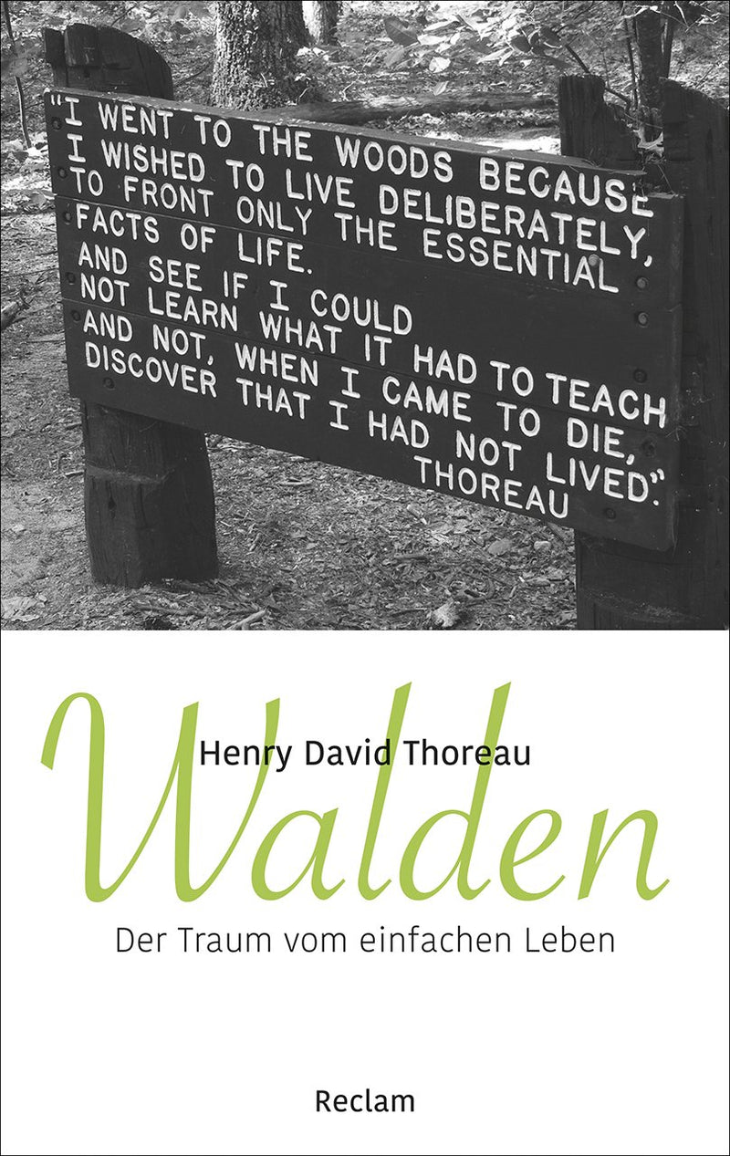 Walden: Der Traum vom einfachen Leben (Reclam Taschenbuch)