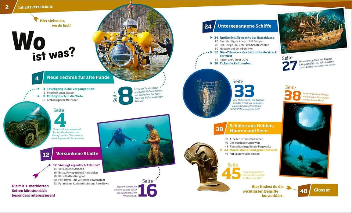 WAS IST WAS Band 145 Versunkene Schätze. Von Atlantis bis Titanic / Sachbuch für Kinder ab 8 Jahren (WAS IST WAS Sachbuch, Band 145