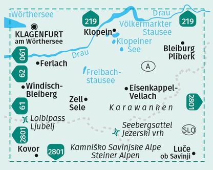 Klopeiner See, Karawanken Ost, Steiner Alpen + Aktiv Guide