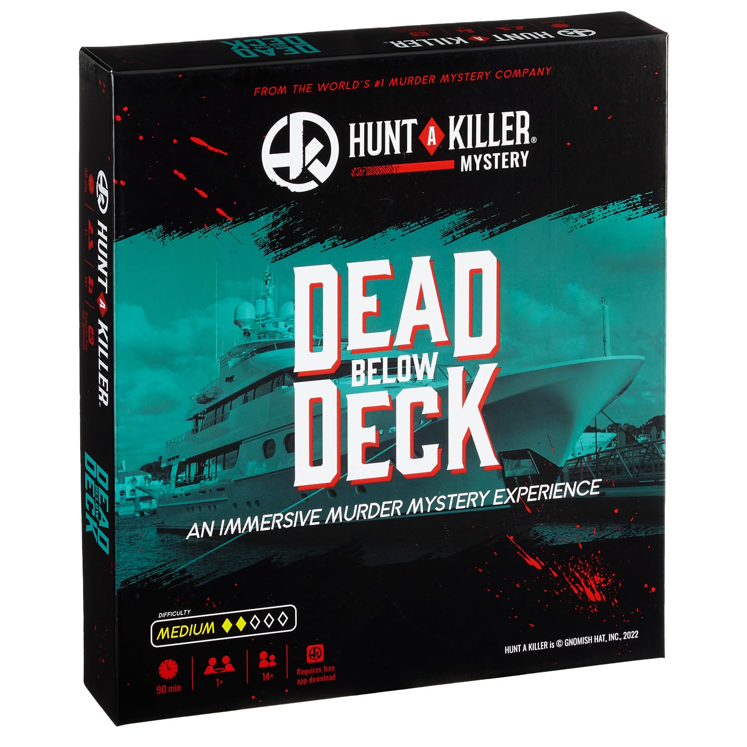 MOOSE GAMES Hunt A Killer Mystery DEAD BELOW DECK An Immersive Murder Mystery Game Use the realistic evidence and documents to catch the killer 1 to 5 players age 14+