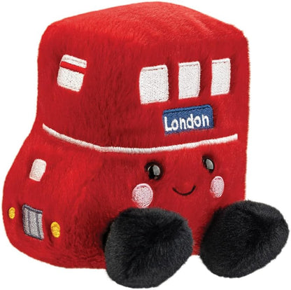 Aurora, 61567, Palm Pals Bertie Red Bus, 5I, Soft Toy, Red and Black
