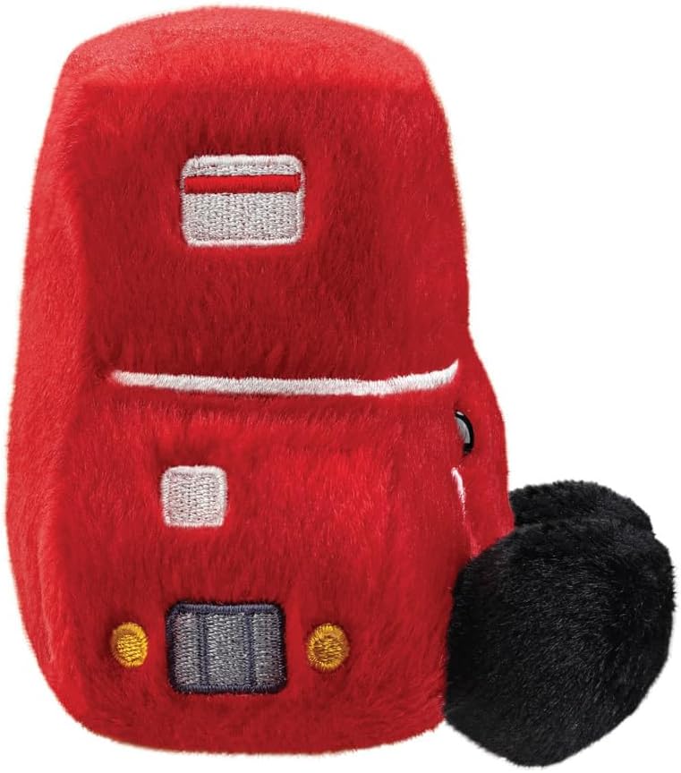 Aurora, 61567, Palm Pals Bertie Red Bus, 5I, Soft Toy, Red and Black